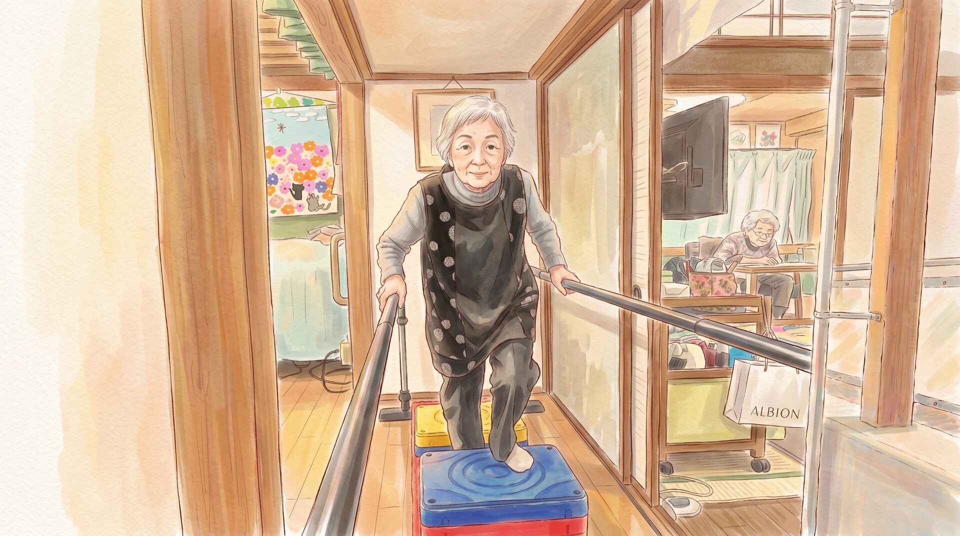 リハビリ運動に取り組む利用者様